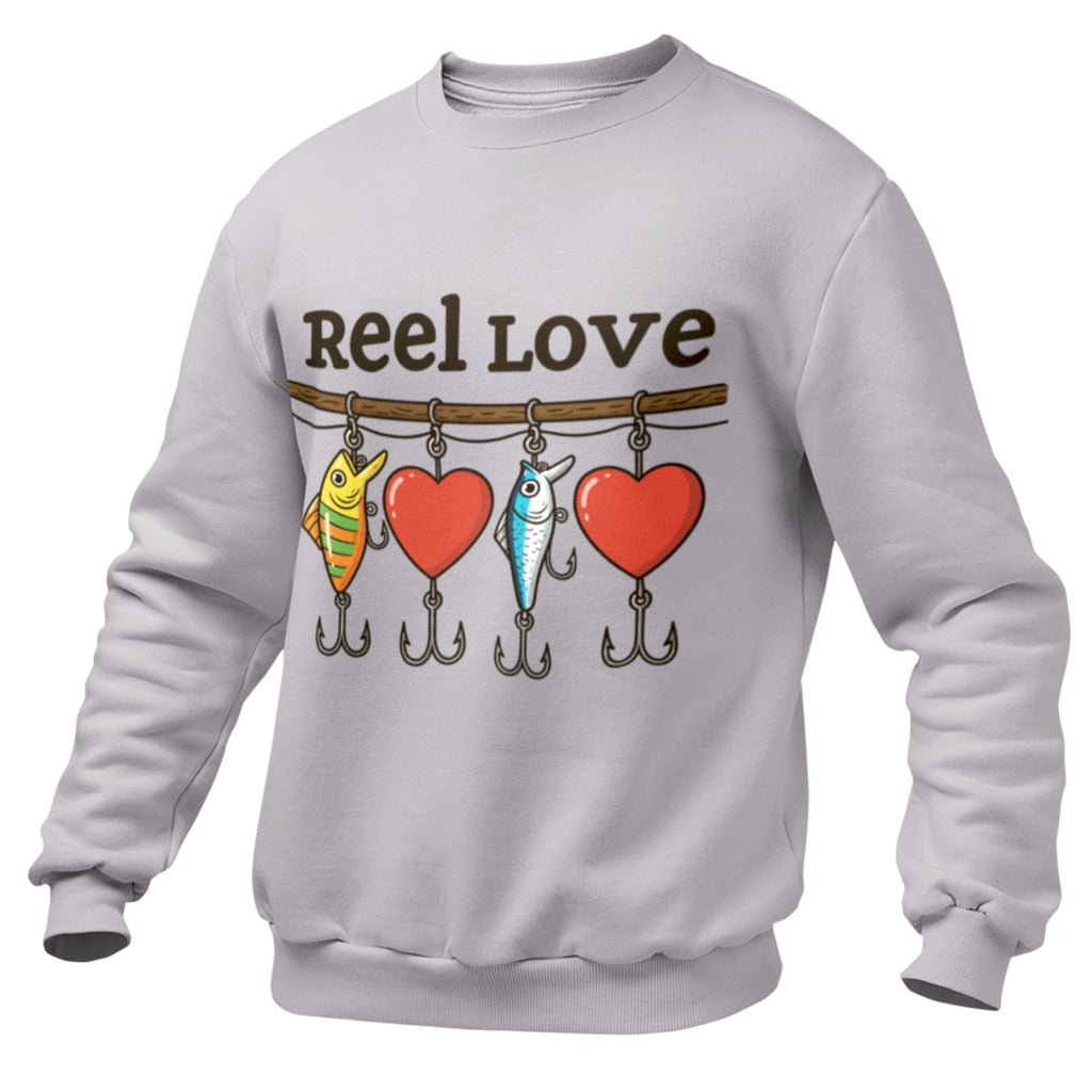 Sweatshirt Valentine's Day Reel Love Heather Grey