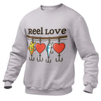 Sweatshirt Valentine's Day Reel Love Heather Grey