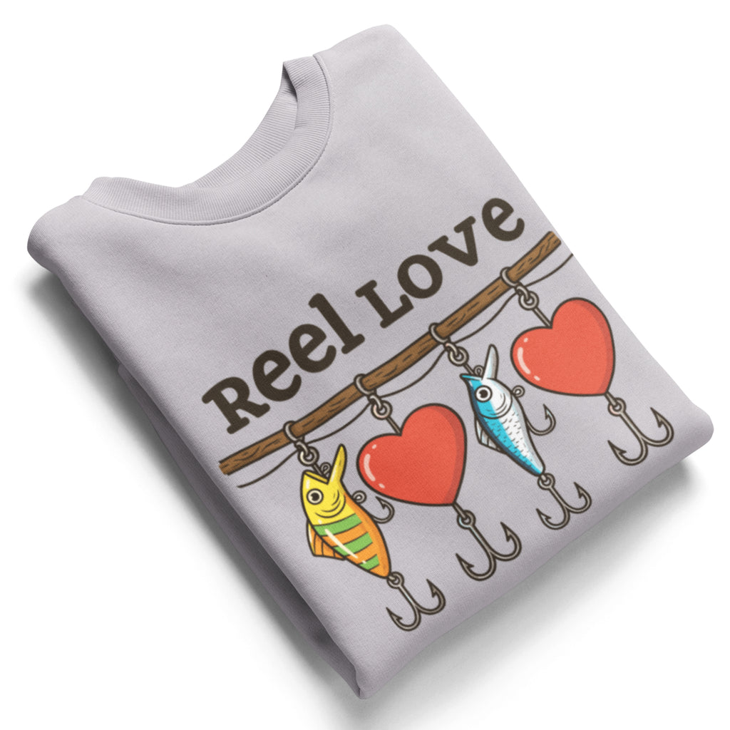 Sweatshirt Valentine's Day Reel Love Heather Grey