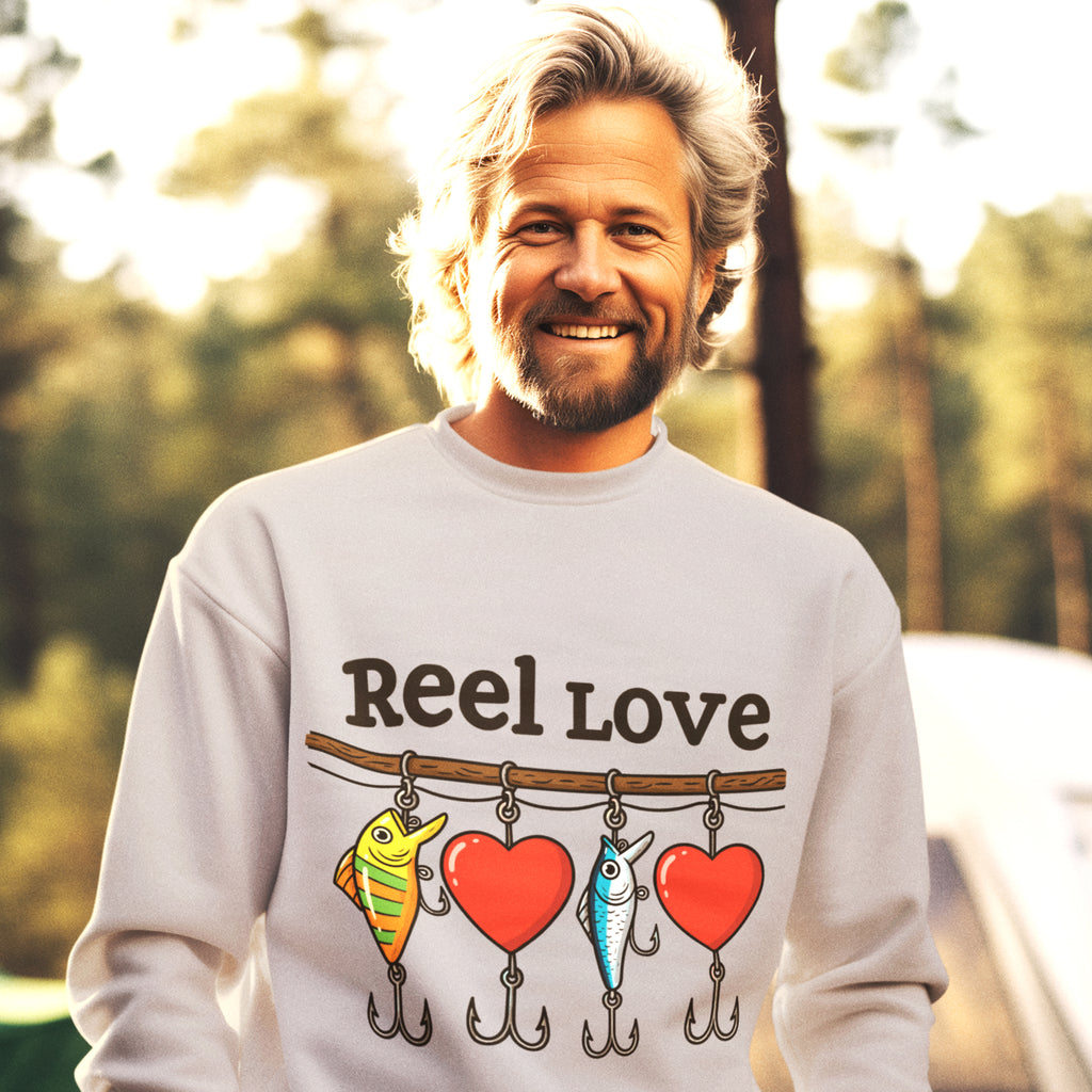 Sweatshirt Valentine's Day Reel Love Heather Grey