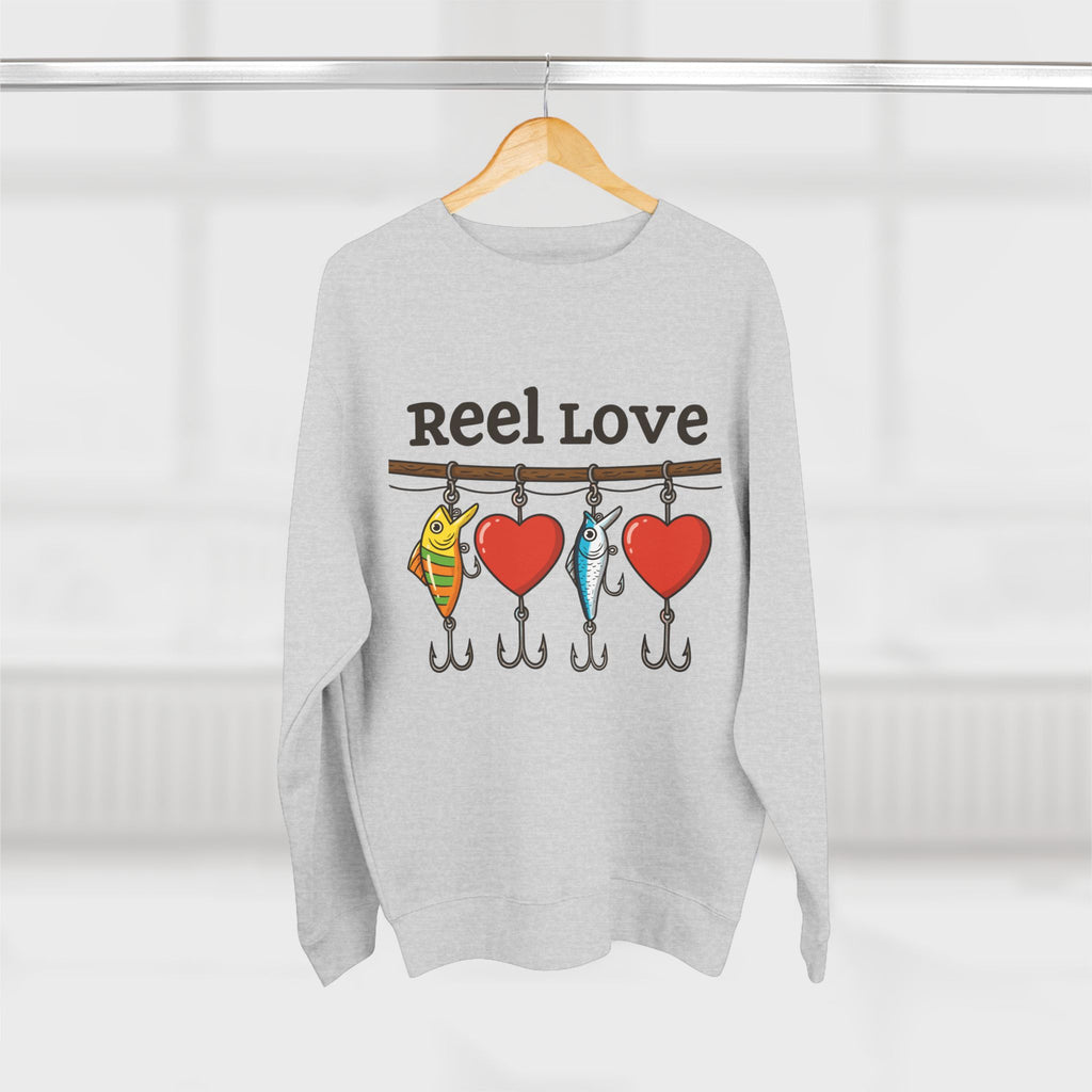 Sweatshirt Valentine's Day Reel Love Heather Grey