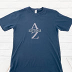 T-Shirt Unisex Embroidered Cotton XS - 3X AZ Scottsdale Navy