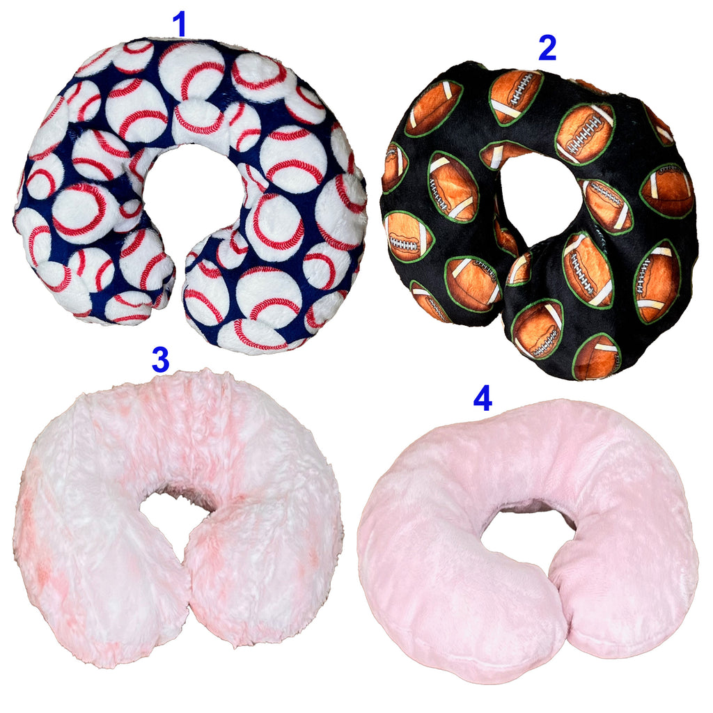 Neck Pillow for Travel and Neck Support, Kid and Adult Sizes Multiple Colors Available