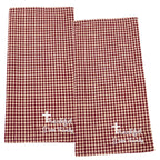 Cloth Napkins Personalized Embroidered Set of 4 Machine Washable Spice Brown