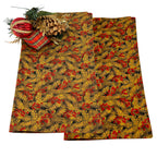 Christmas Holiday Napkins Machine Washable Made of 100% Cotton Set of 4, 6, 8 or 10 Brown with Red