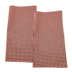 Cloth Napkins and Placemats Set Washable Reversible Checkered