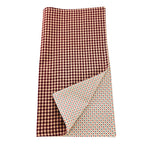 Cloth Napkins and Placemats Set Washable Reversible Checkered