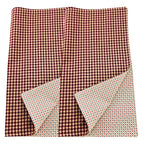 Cloth Napkins and Placemats Set Washable Reversible Checkered