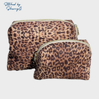 Everyday Toiletry, Cosmetic, MakeUp or Accessory Bag Cheetah