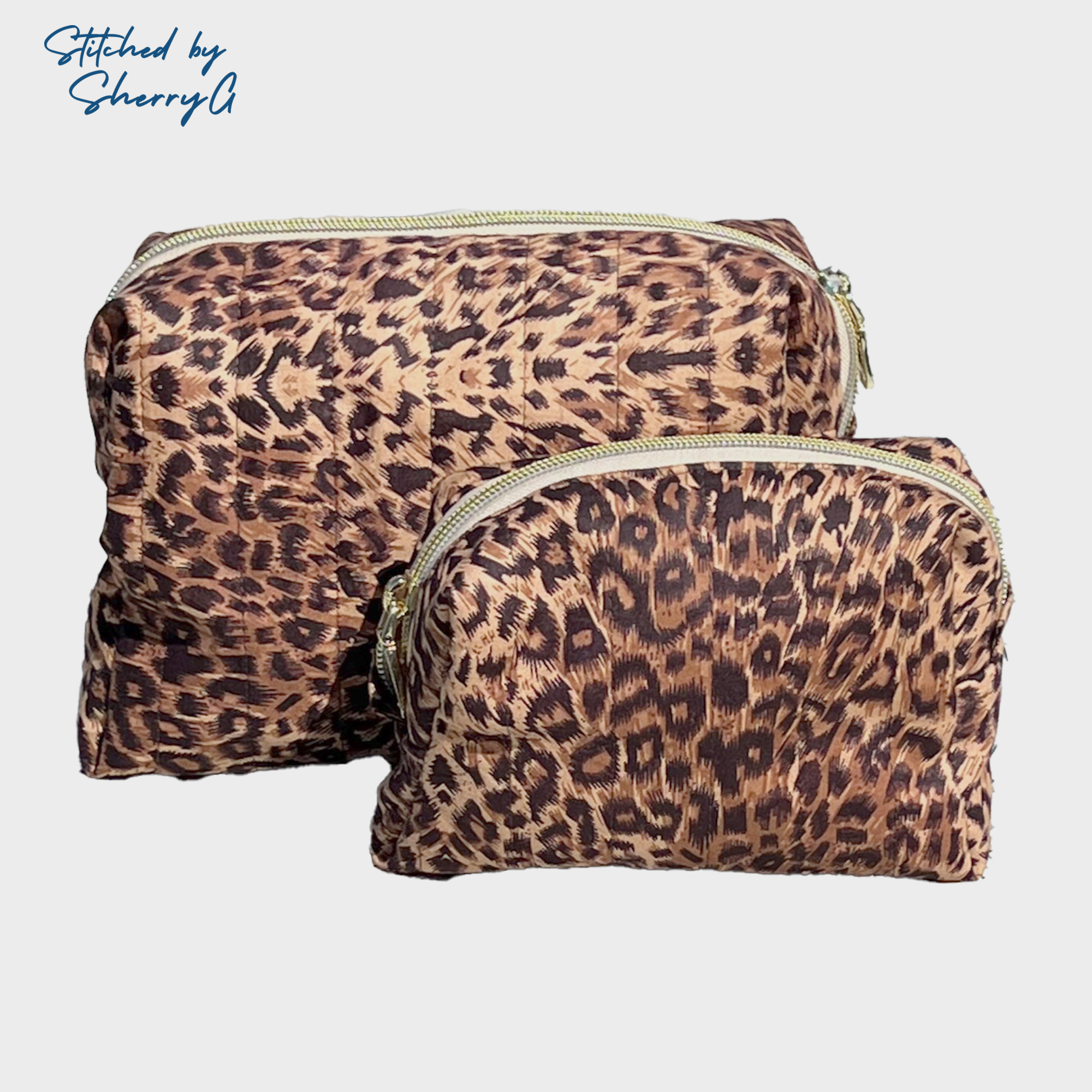 Everyday Toiletry, Cosmetic, MakeUp or Accessory Bag Cheetah