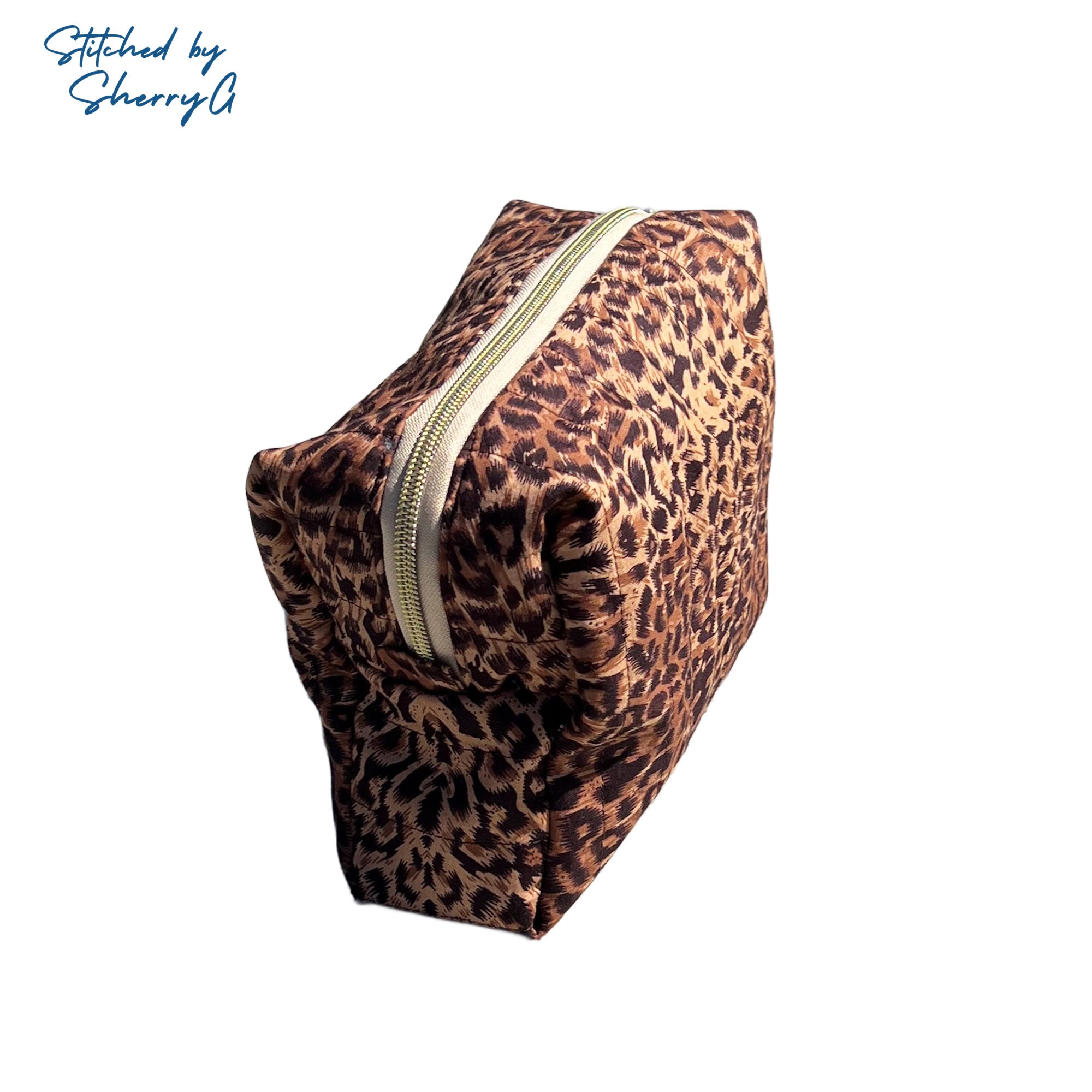 Everyday Toiletry, Cosmetic, MakeUp or Accessory Bag Cheetah