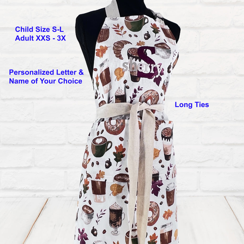 Personalized Apron XXS - 3XL with Pockets Fall Vibes