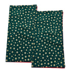 Christmas Holiday Napkins Reusable 100% Cotton Set of 4, 6, 8 or 10 Red Green Design