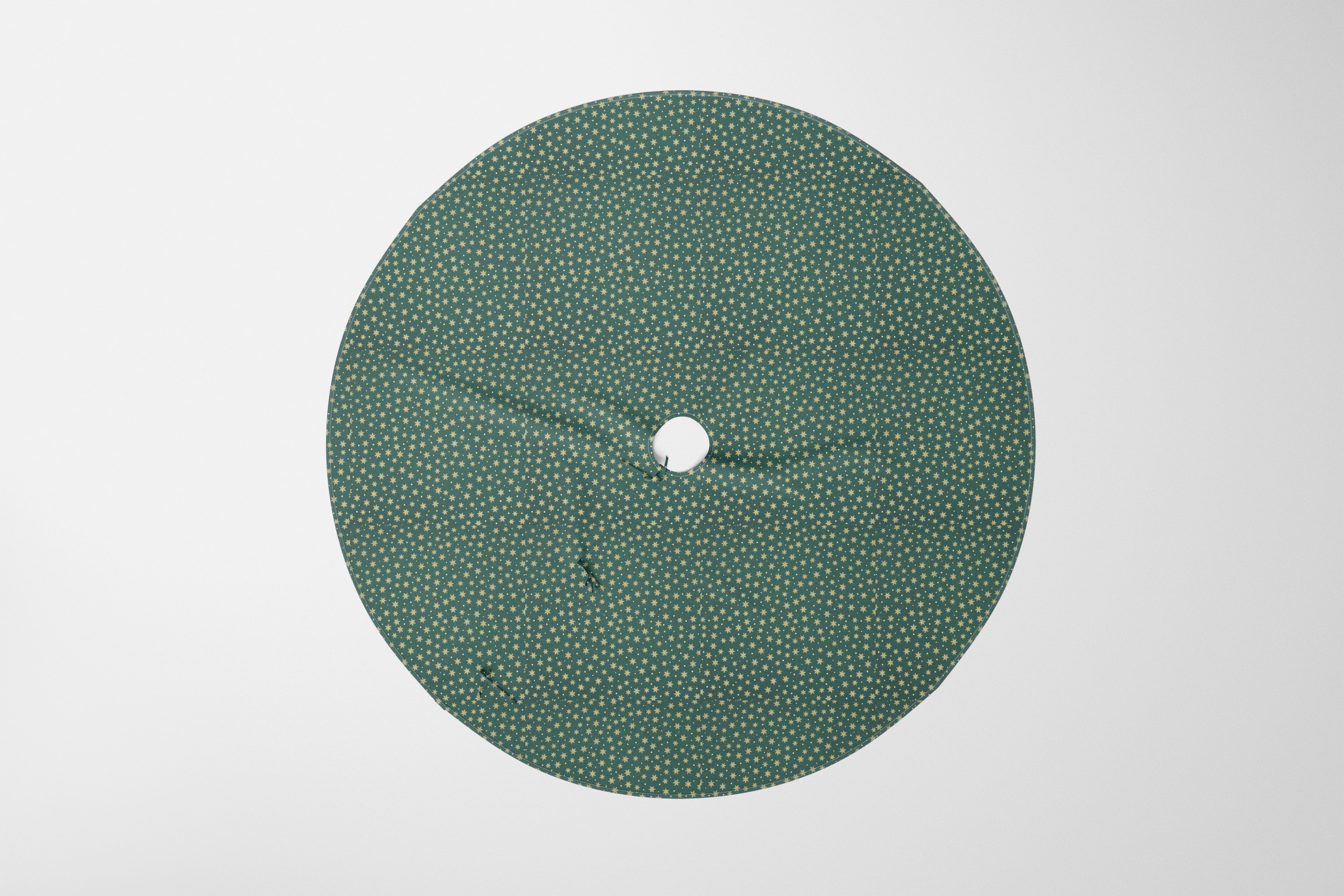 Christmas Tree Skirt Personalized Embroidered Name Gold Star