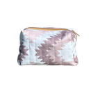 Everyday Toiletry, Cosmetic, MakeUp or Accessory Bag Mauve Aztec