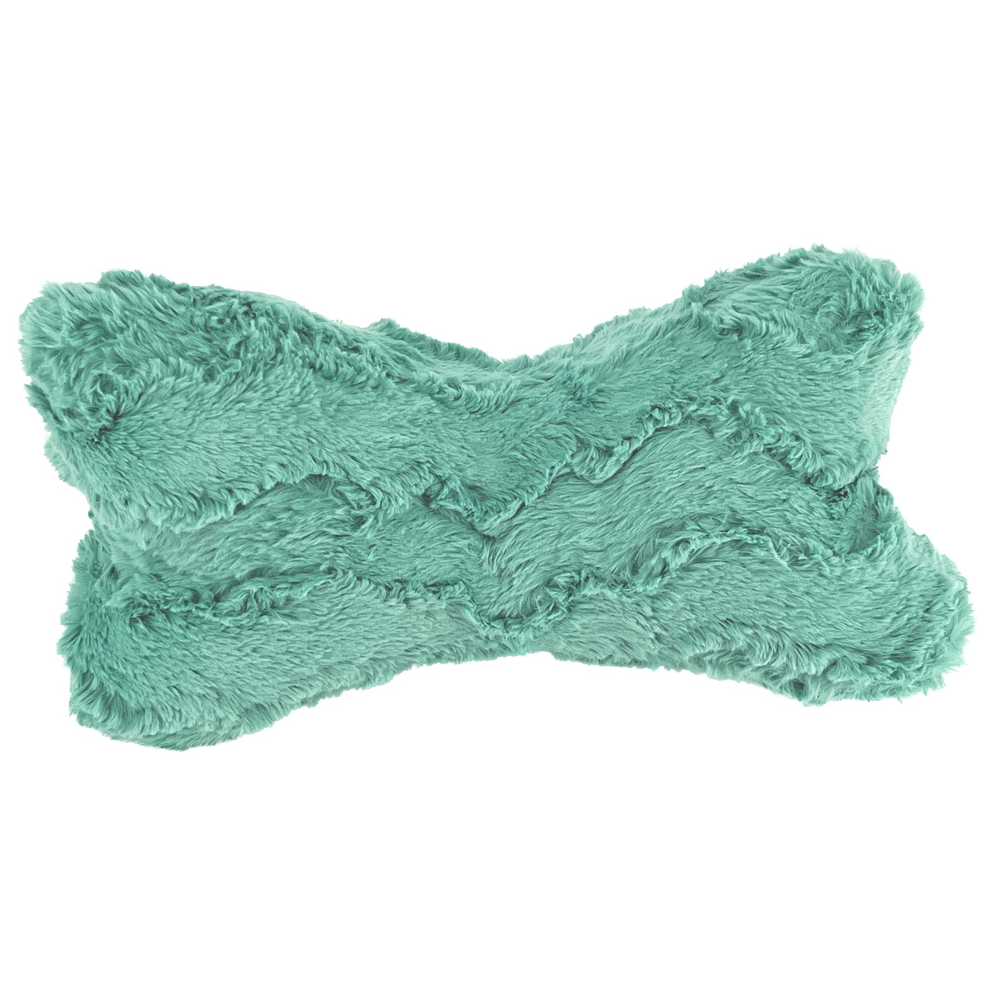 Neck Bone Pillow Personalized with Embroidered Name Mint Green