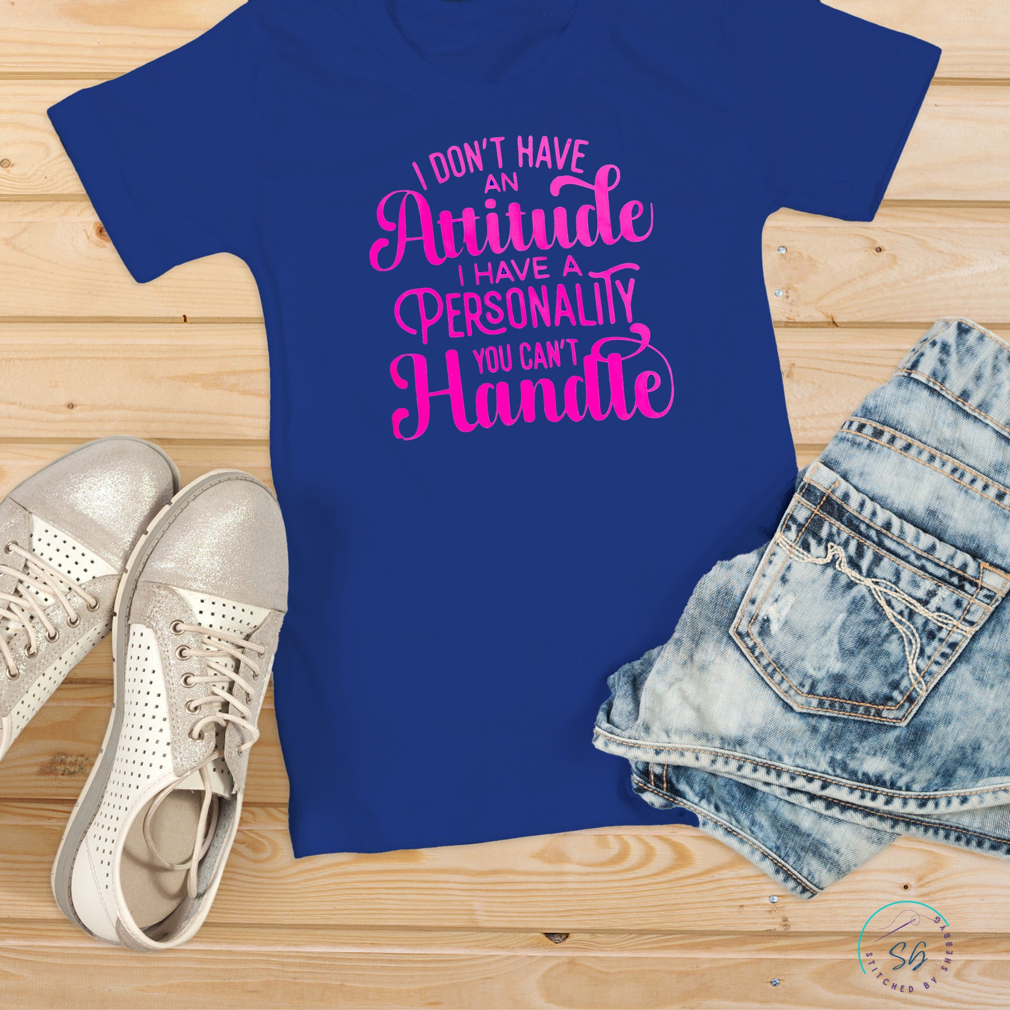 Women's T-Shirt Plus Sizes Available I Don't Have An Attitude