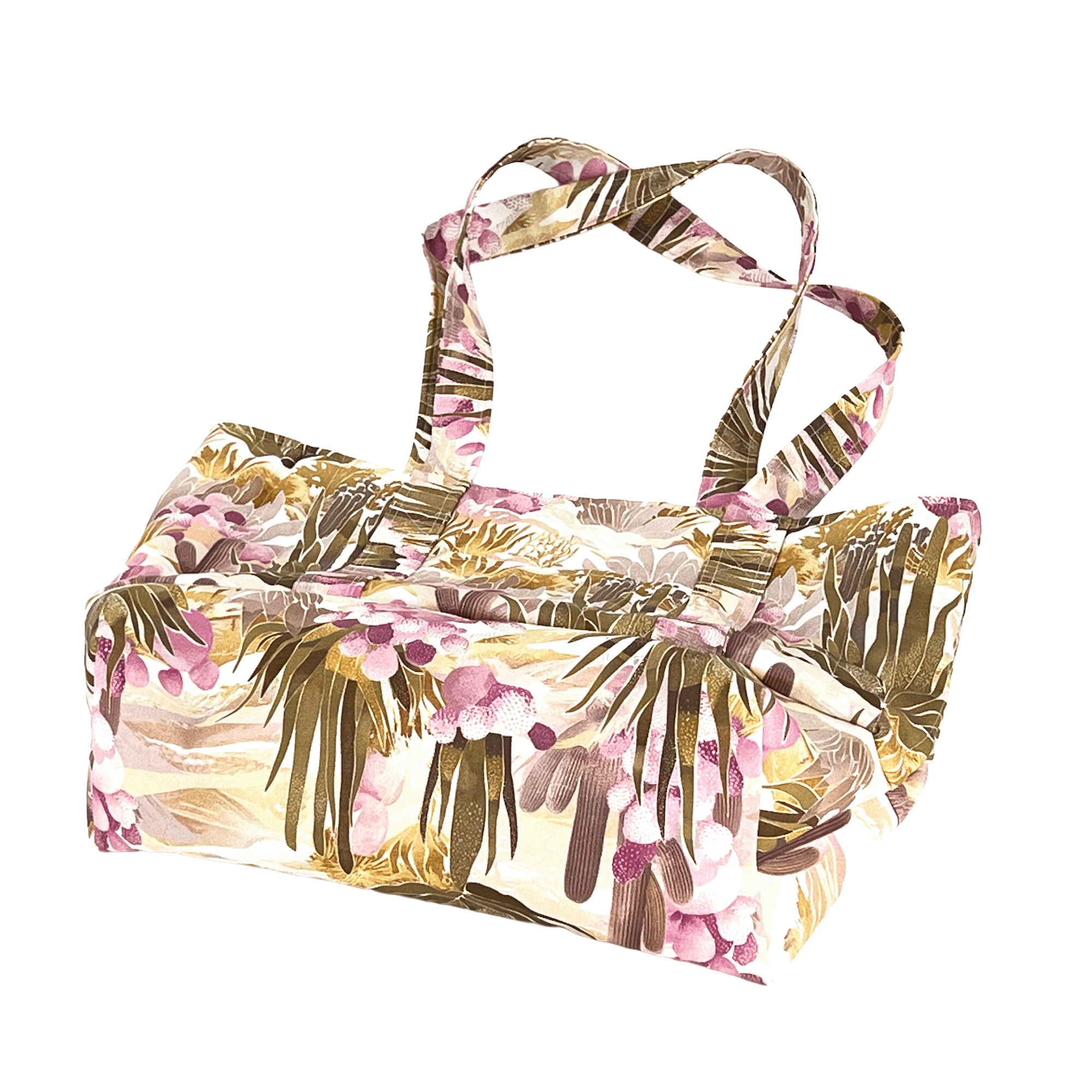 Weekender Bag, Tote Bag, Book Bag or Overnight Bag with Exterior Pockets Painted Desert