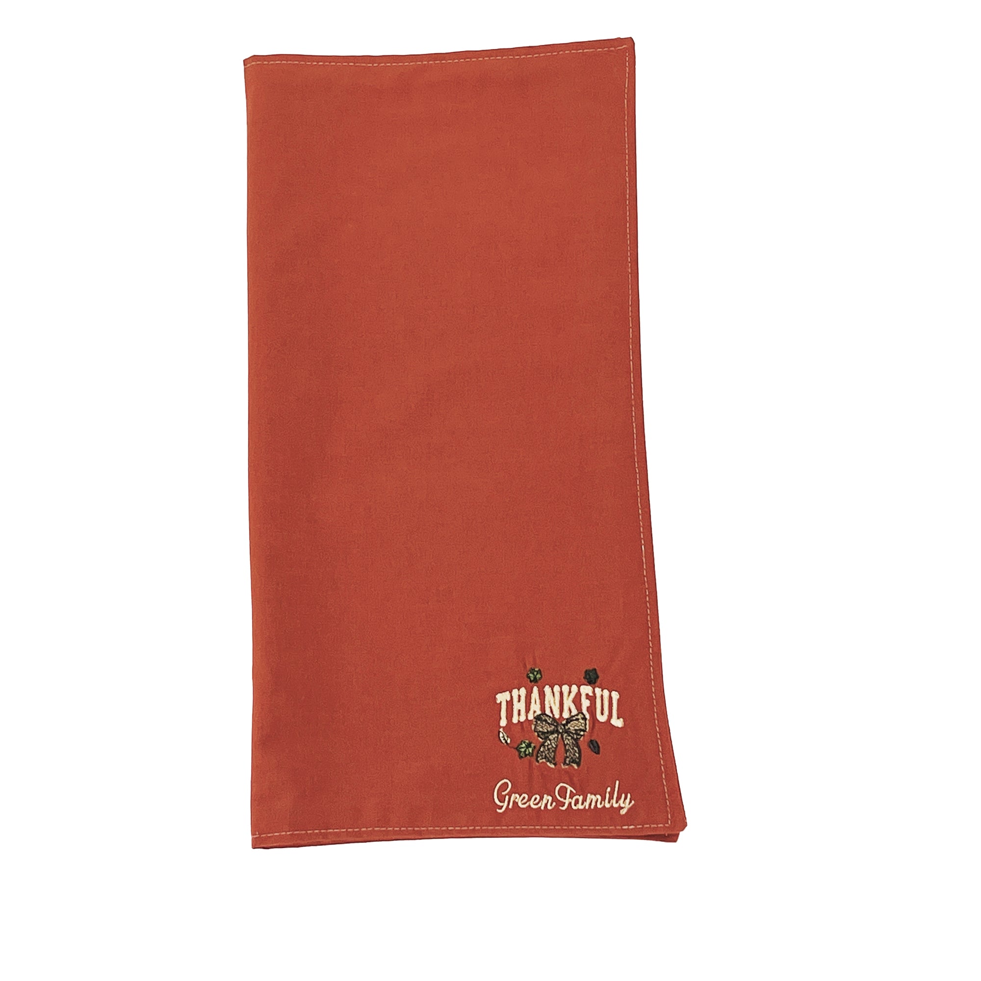 Cloth Napkins Embroidered Set of 4 Machine Washable Multi