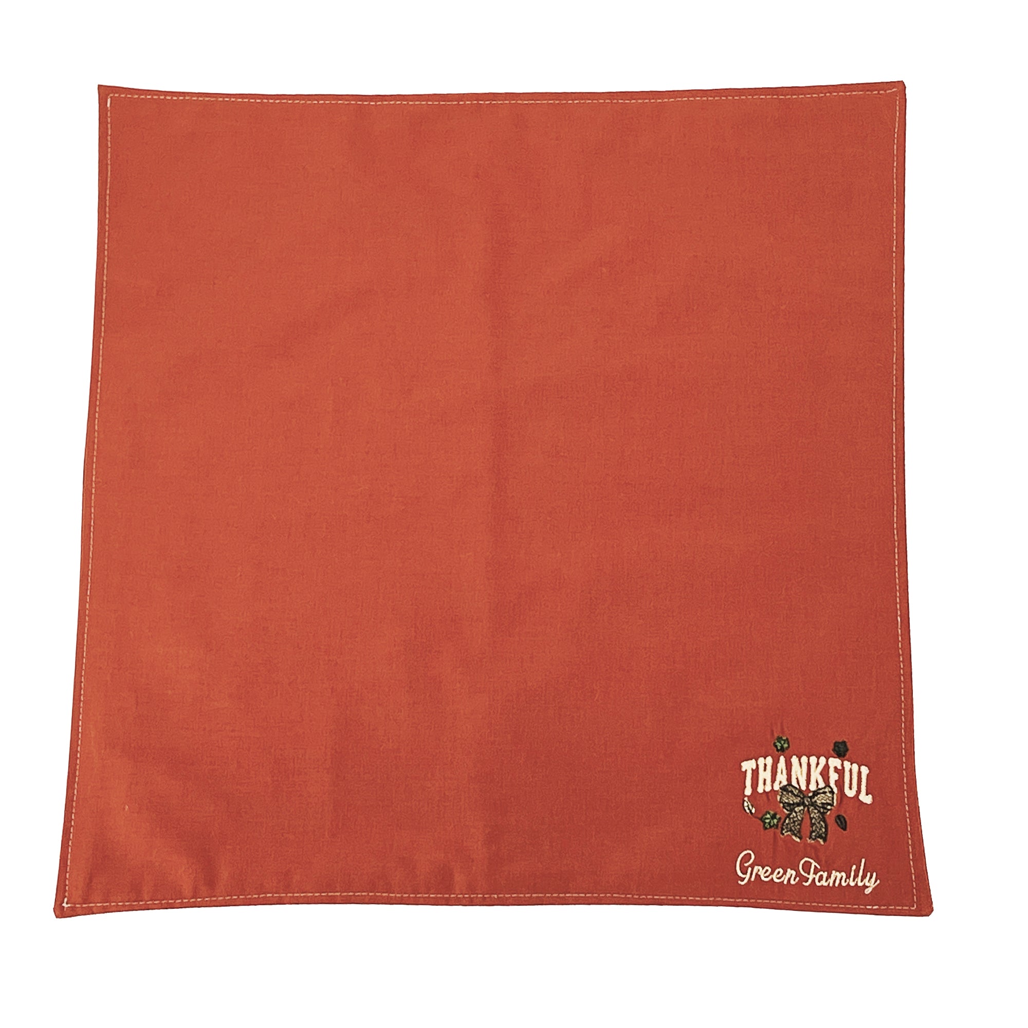 Cloth Napkins Embroidered Set of 4 Machine Washable Multi