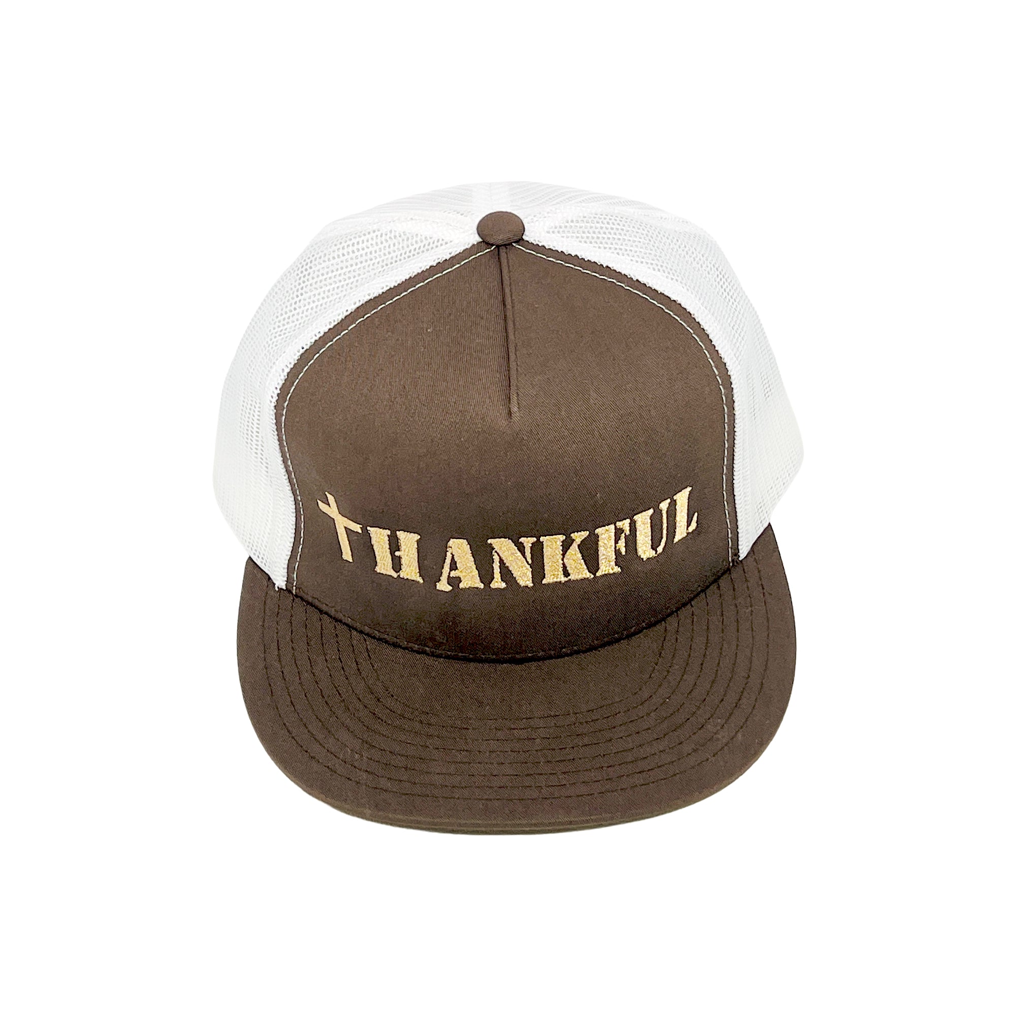 Trucker Hat Flat Brim for Him or Her Embroidered Multi Colors
