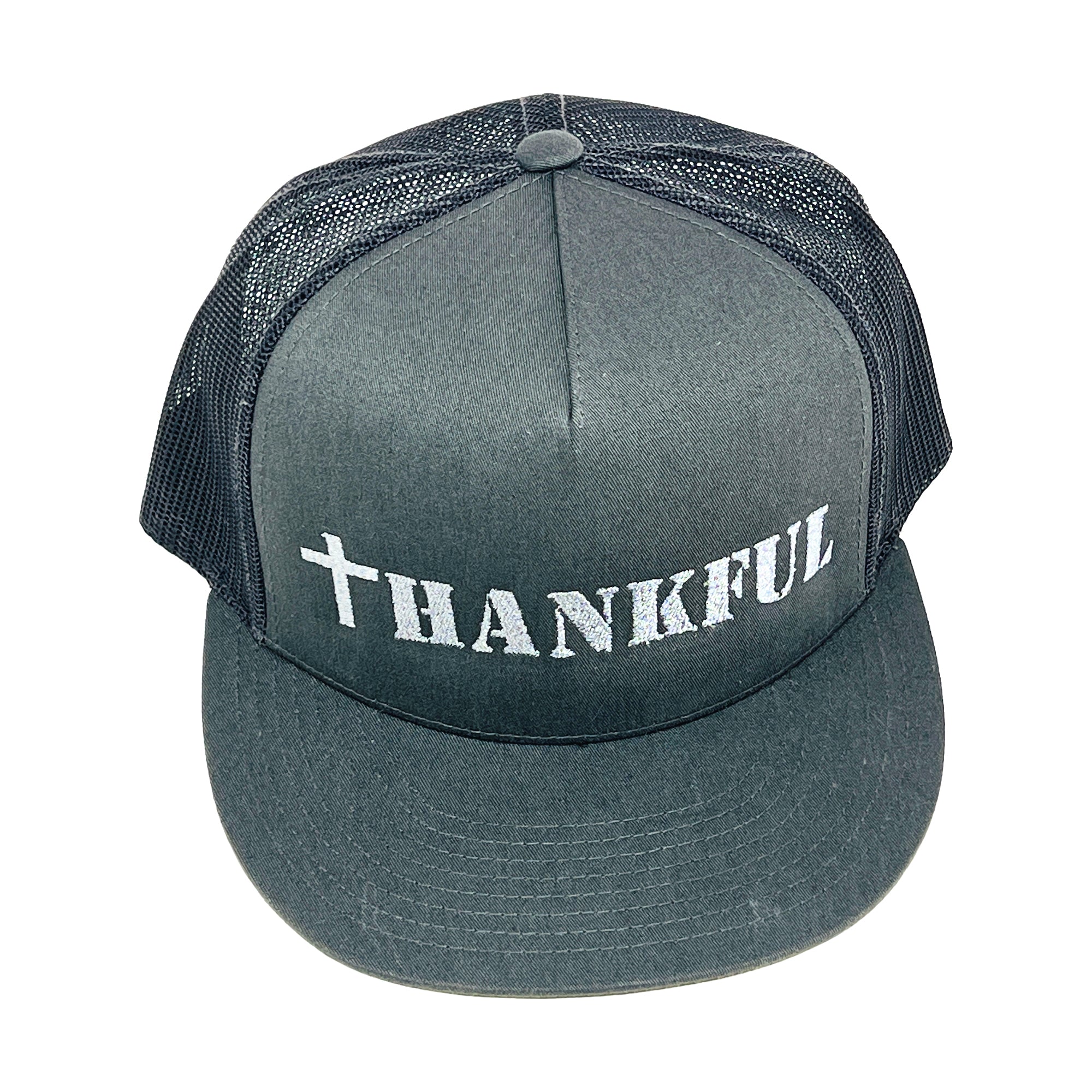 Trucker Hat Flat Brim for Him or Her Embroidered Multi Colors