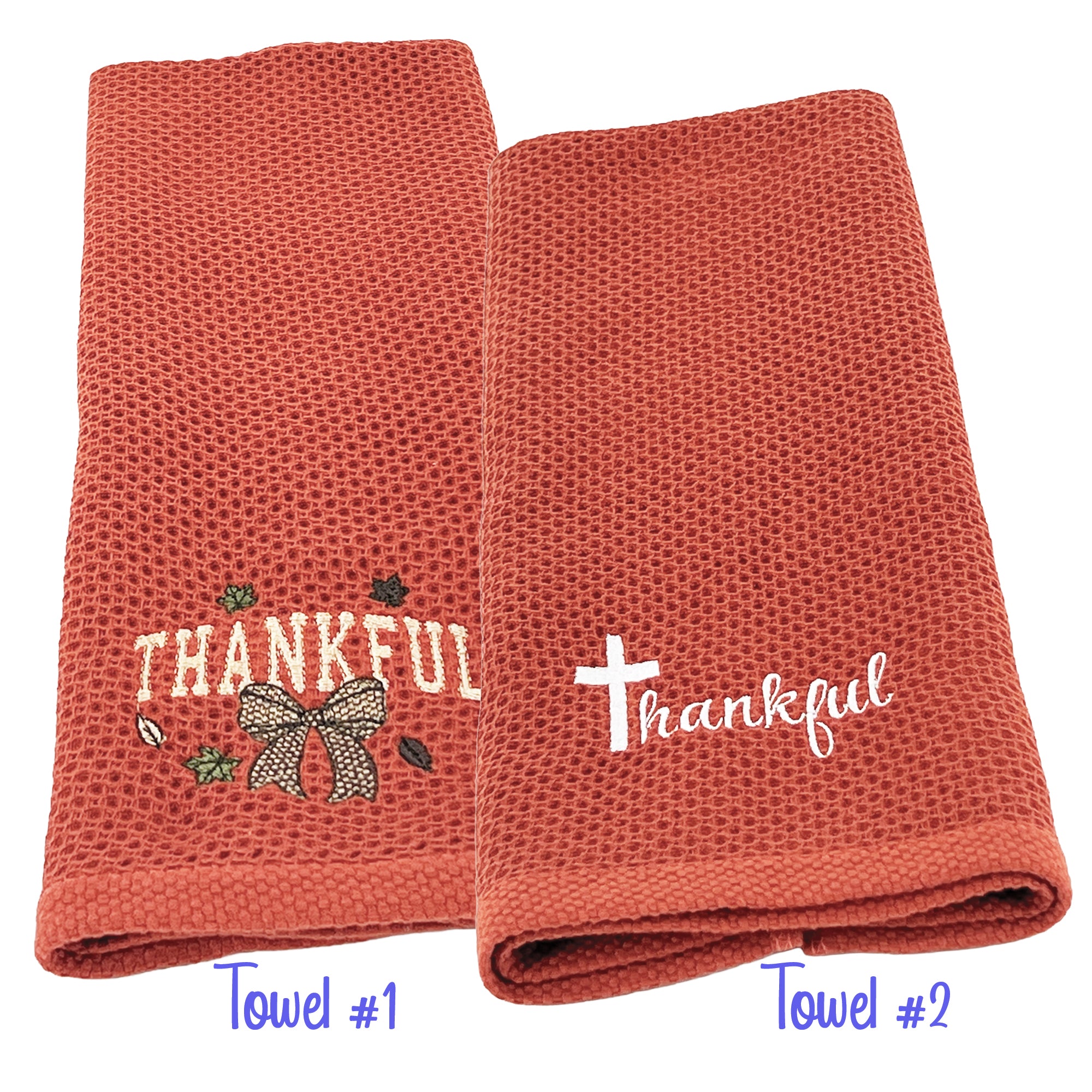 Kitchen Towel Embroidered Fall Autumn Home Decor Great Gift