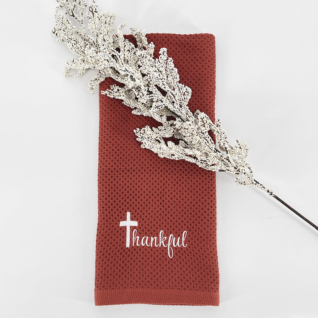 Kitchen Towel Embroidered Fall Autumn Home Decor Great Gift