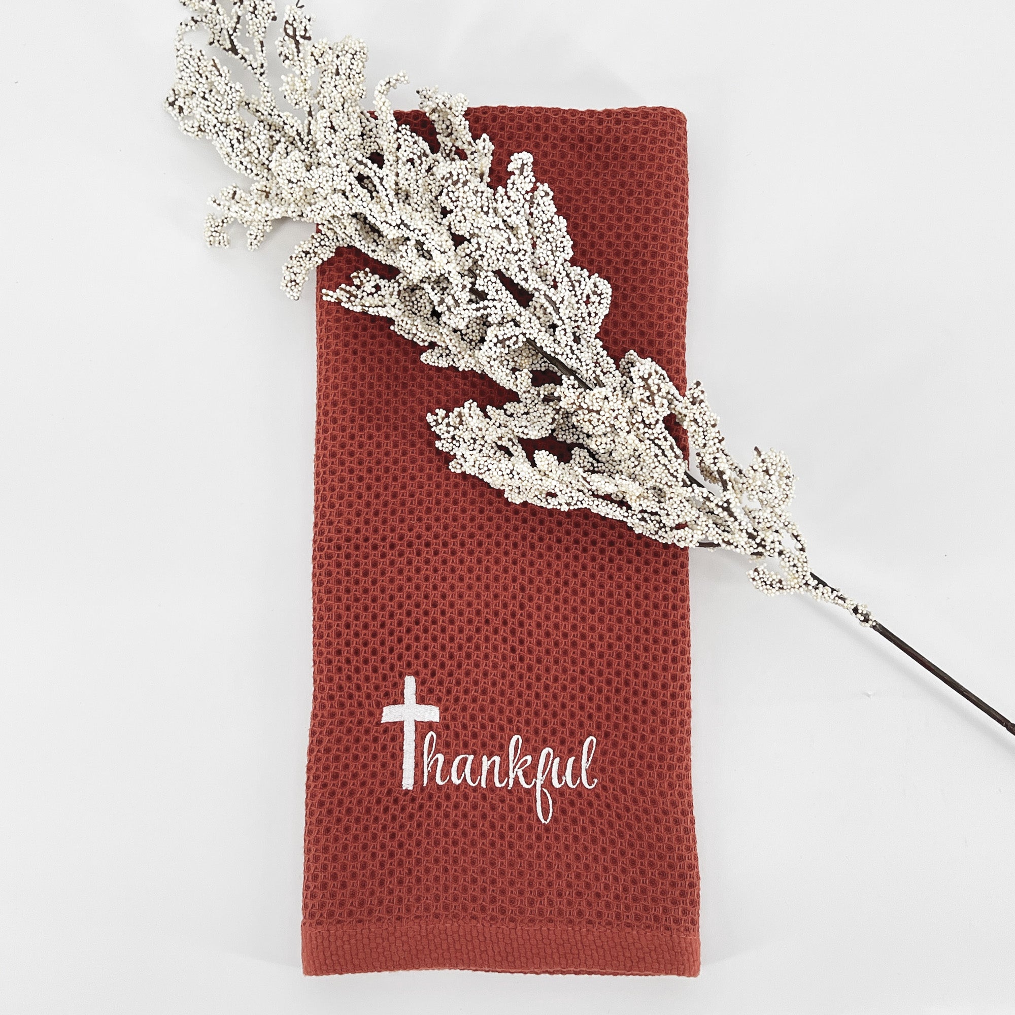 Kitchen Towel Embroidered Fall Autumn Home Decor Great Gift