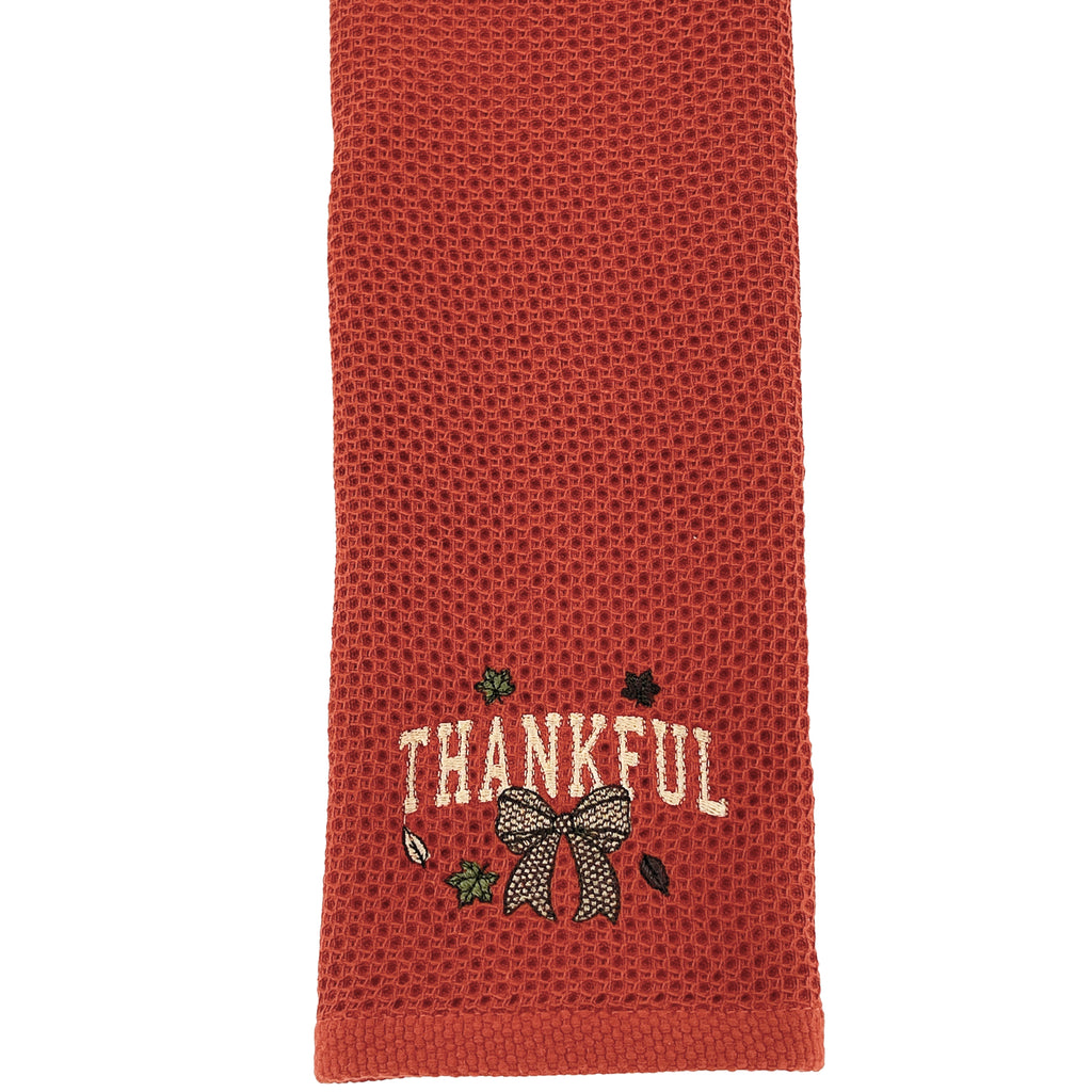Kitchen Towel Embroidered Fall Autumn Home Decor Great Gift