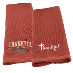 Kitchen Towel Embroidered Fall Autumn Home Decor Great Gift