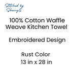 Kitchen Towel Embroidered Fall Autumn Home Decor Great Gift