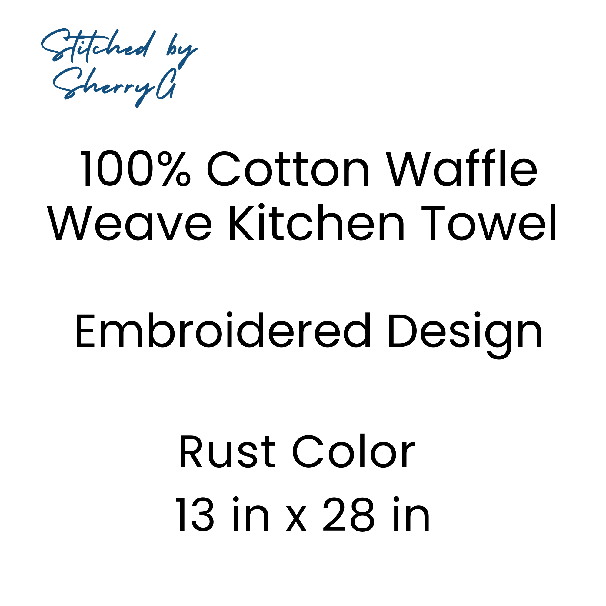Kitchen Towel Embroidered Fall Autumn Home Decor Great Gift
