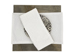 Dinner Napkins and Placemats White Checkers