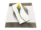Dinner Napkins and Placemats White Checkers