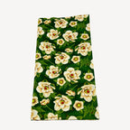 Christmas Holiday Napkins Reusable Made of 100% Cotton Set of 4, 6, 8 or 10 Gold Vintage Flower