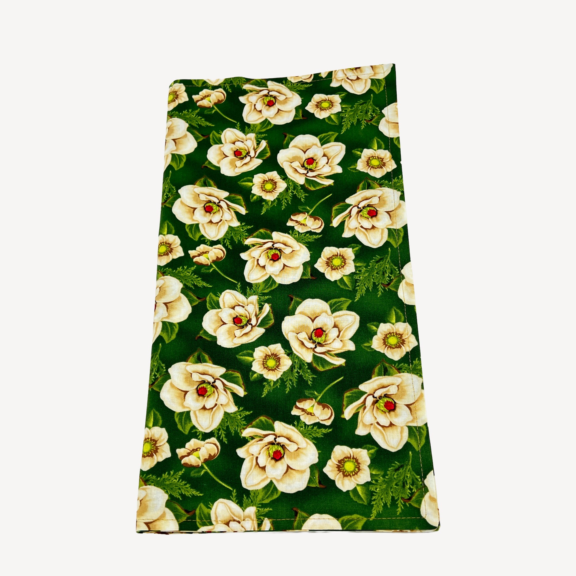 Christmas Holiday Napkins Reusable Made of 100% Cotton Set of 4, 6, 8 or 10 Gold Vintage Flower