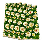 Christmas Holiday Napkins Reusable Made of 100% Cotton Set of 4, 6, 8 or 10 Gold Vintage Flower