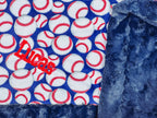 Baby Blanket Personalized Baseball Design