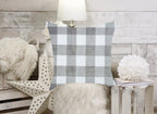 Pillow Cover or Throw Pillow Gray & White Tic Tock