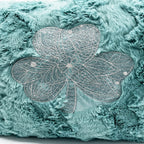 Pillow Cover Personalized Embroidered Mint Shamrock