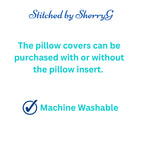 Customized Pillow Cover Shamrock or Clover with White for St. Patrick's Day or Spring