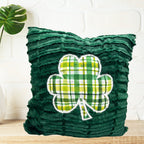 Customized Pillow Cover Shamrock or Clover with White for St. Patrick's Day or Spring