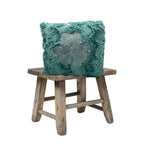 Pillow Cover Personalized Embroidered Mint Shamrock