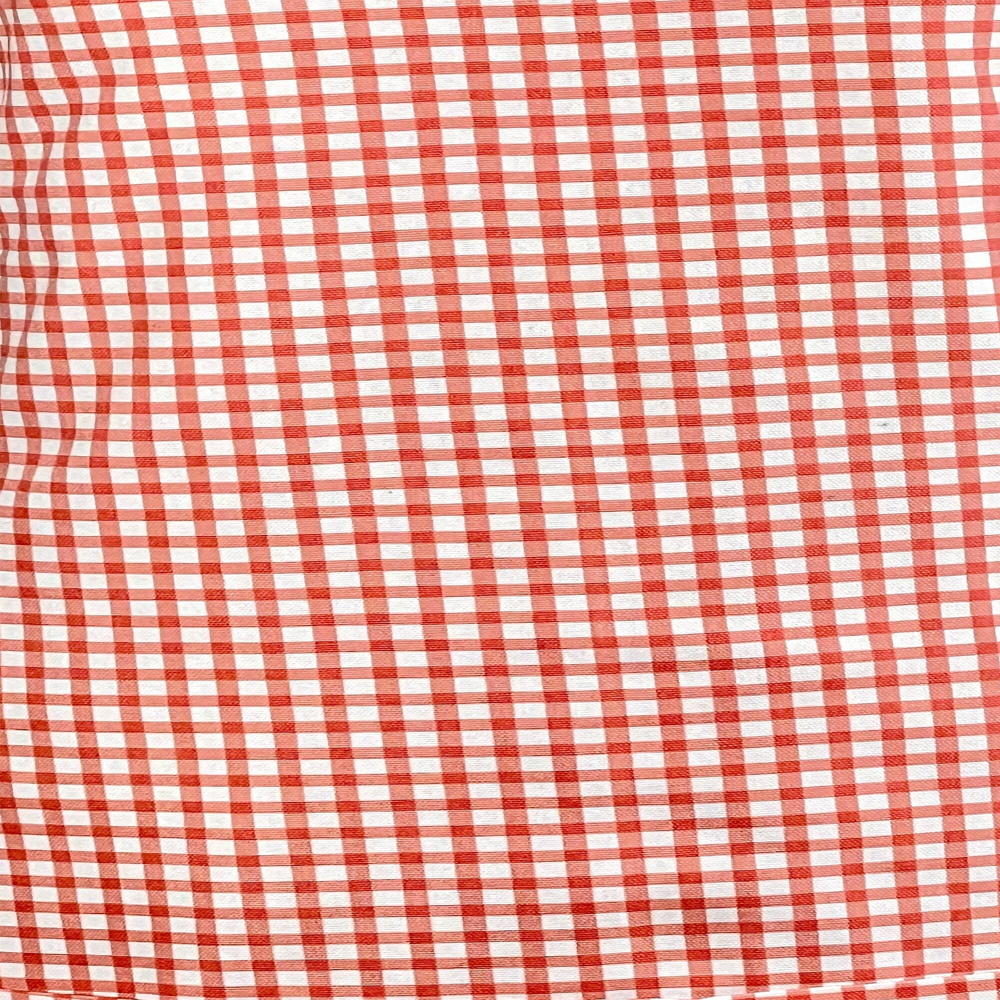 Apron for Adult Including Plus Size with Matching Child Apron Personalized with Embroidery Orange Checkered