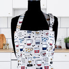 Apron for Adult Including Plus Size with Personalized Embroidery Sip Coffee