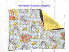 Dinner Napkins and Placemats Yellow Bunny