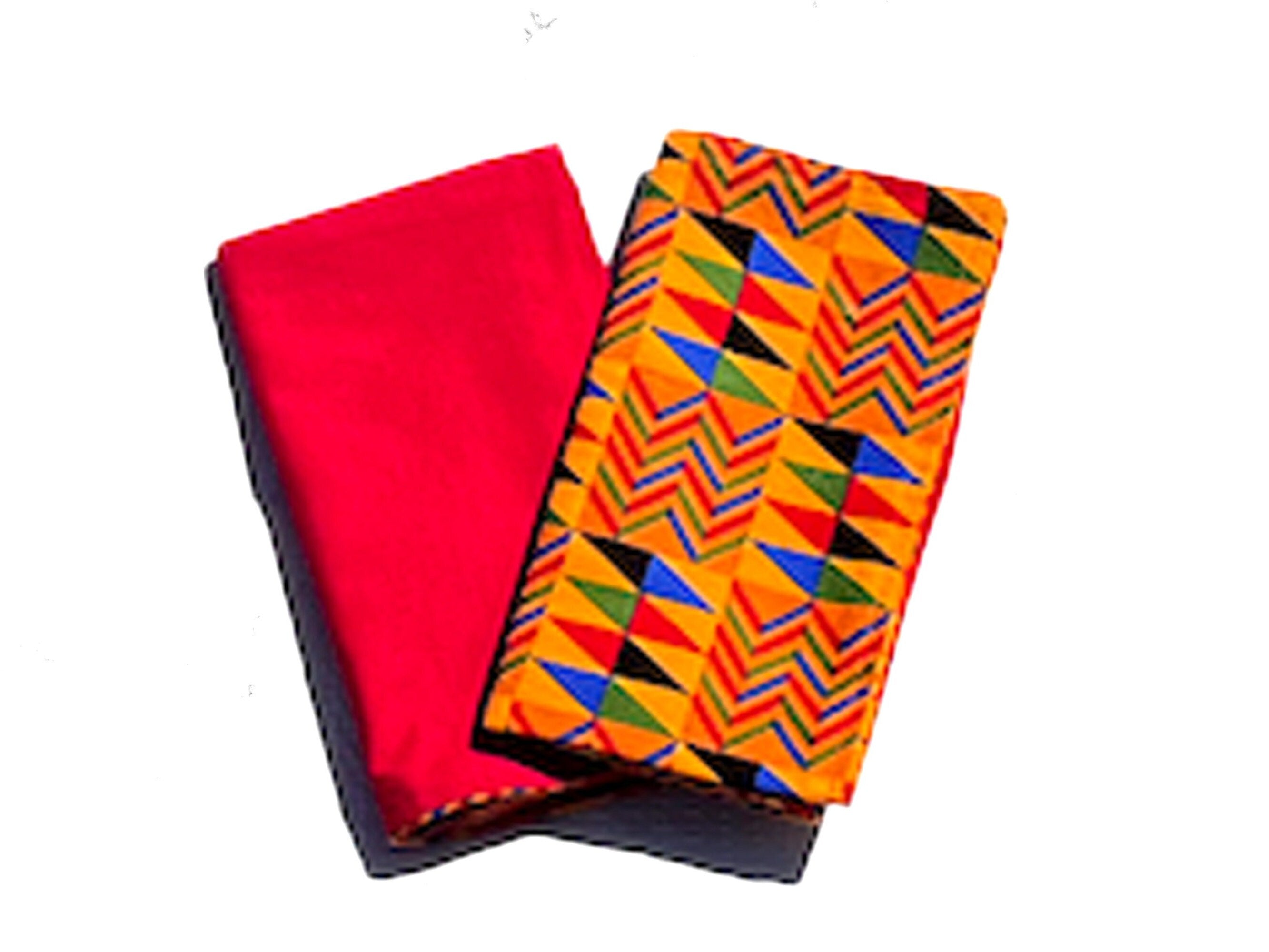 Dinner Napkins and Placemats Multi Color Cultural Print
