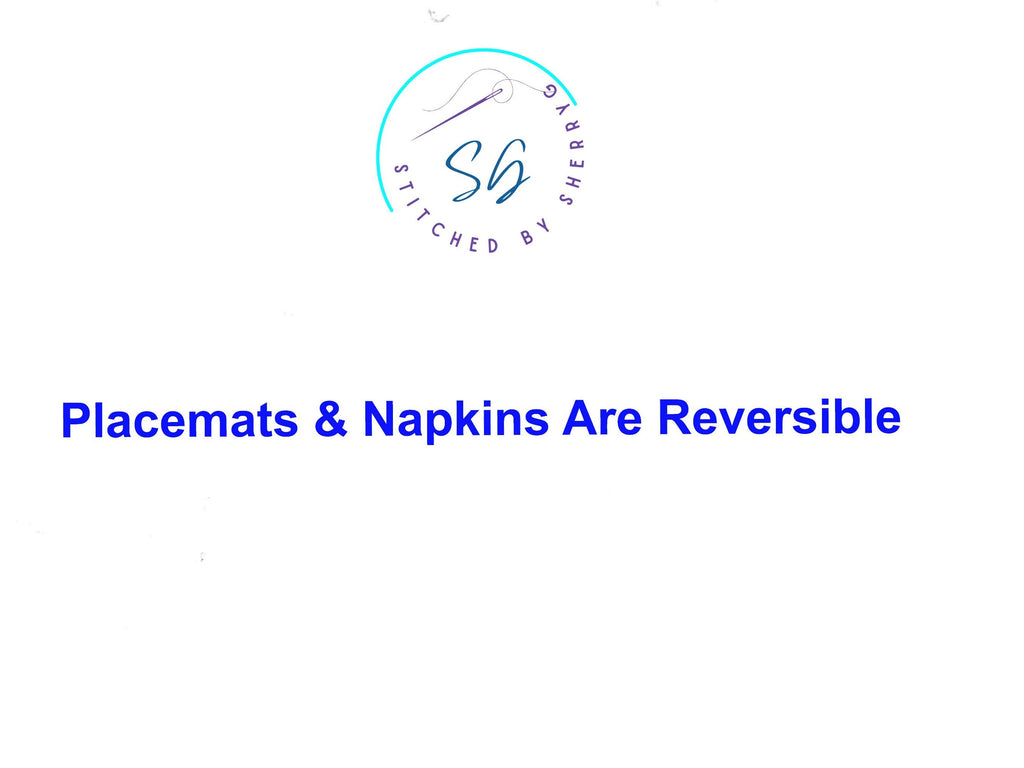 Dinner Napkins and Placemats Multi Color Cultural Print