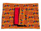 Dinner Napkins and Placemats Multi Color Cultural Print